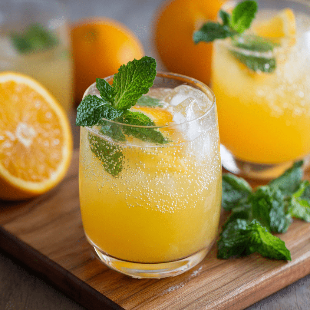Orange Lemon Mint Spritzer Recipe - Recipe Image