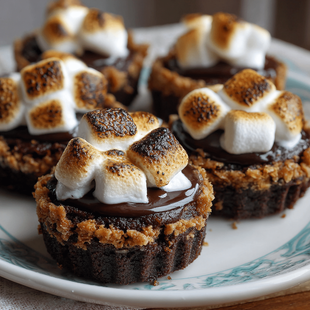 S’mores Brownie Cups Recipe - Recipe Image