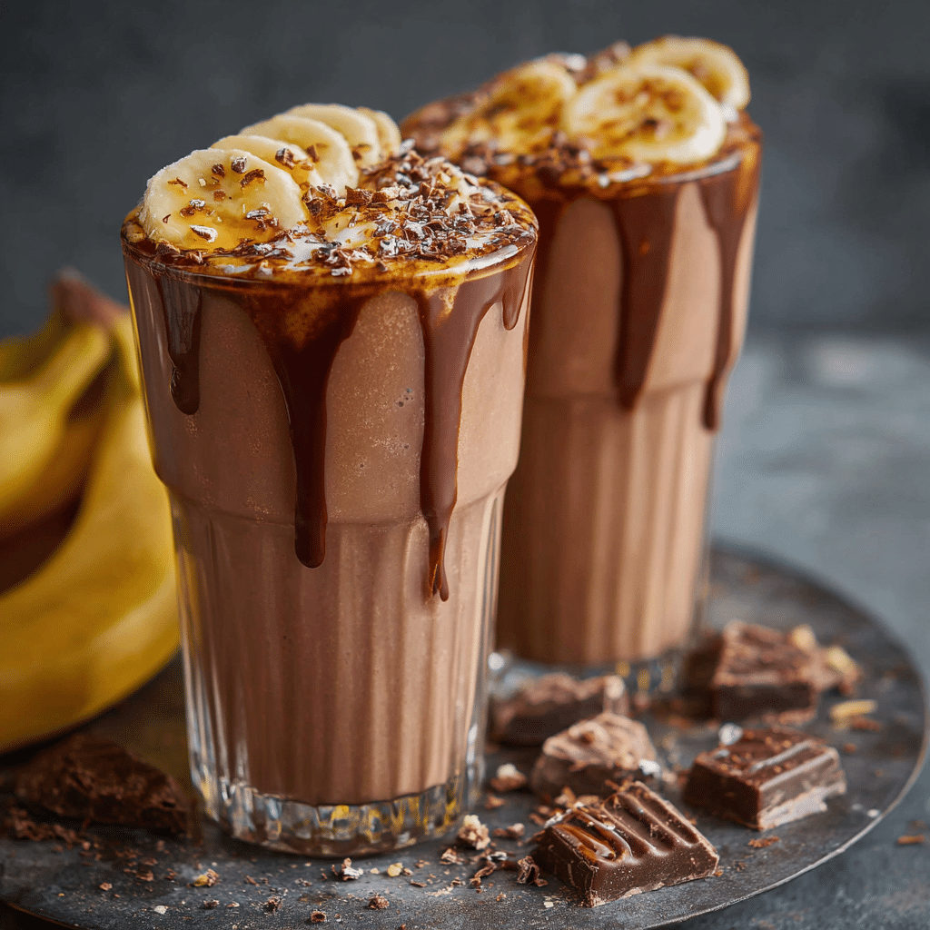 Chocolate Banana Milkshake Recipe - Recipe Image
