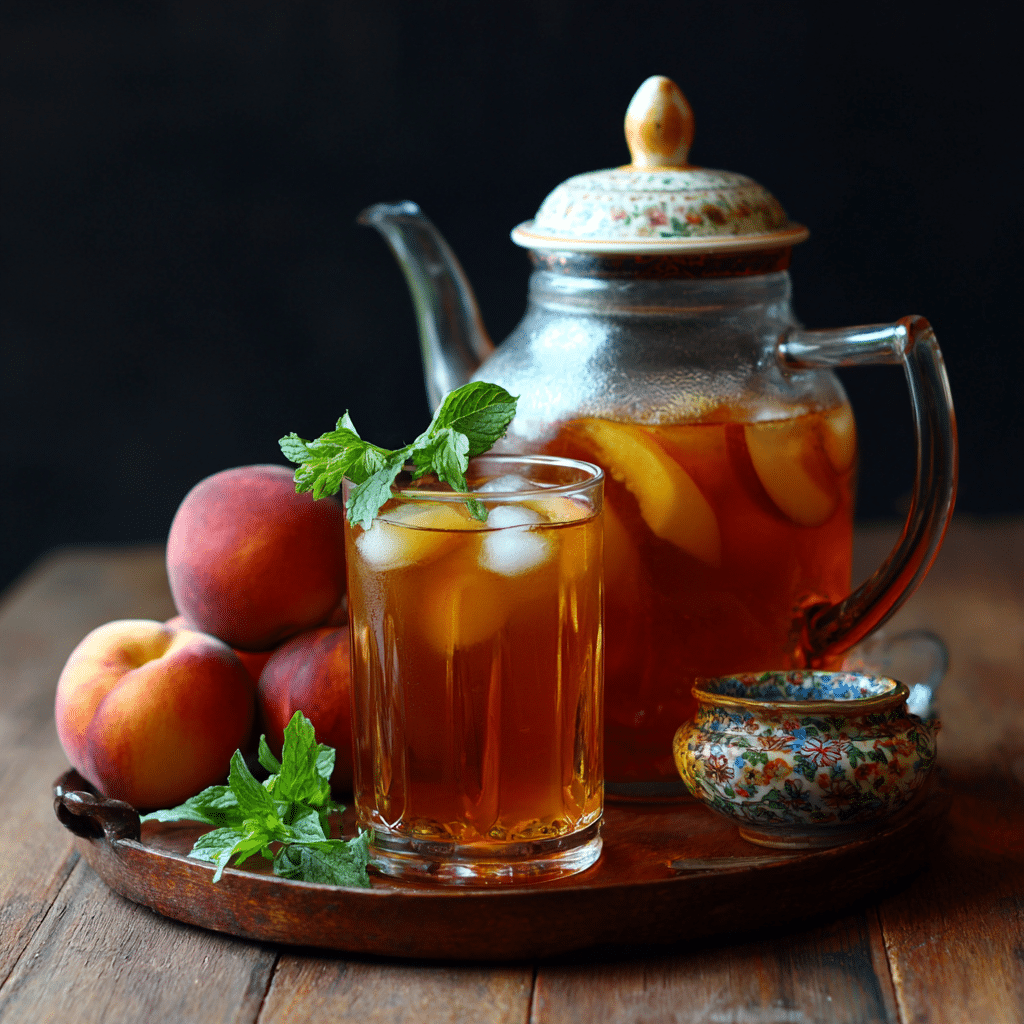 Peach Iced Tea Recipe - Recipe Image