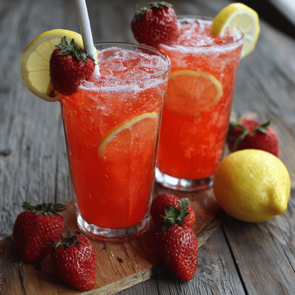 Strawberry Lemonade Cooler Recipe - Recipe Image