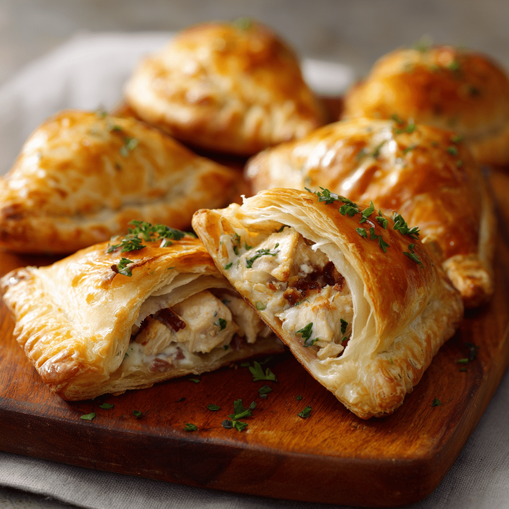 Chicken Puff Pastry Pockets Recipe - Recipe Image