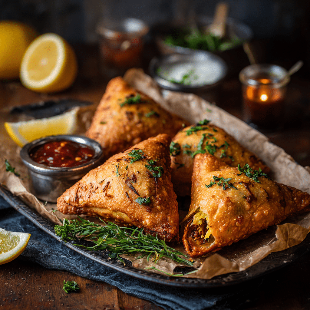 Spicy Potato Samosas Recipe - Recipe Image