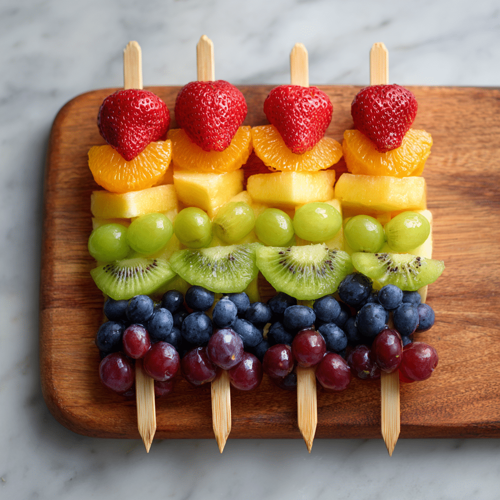 Rainbow Fruit Skewers Recipe - Recipe Image