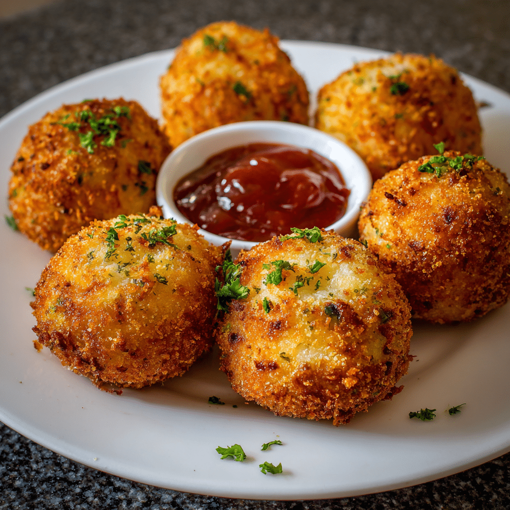 Crispy Potato Cheese Balls Recipe - Recipe Image