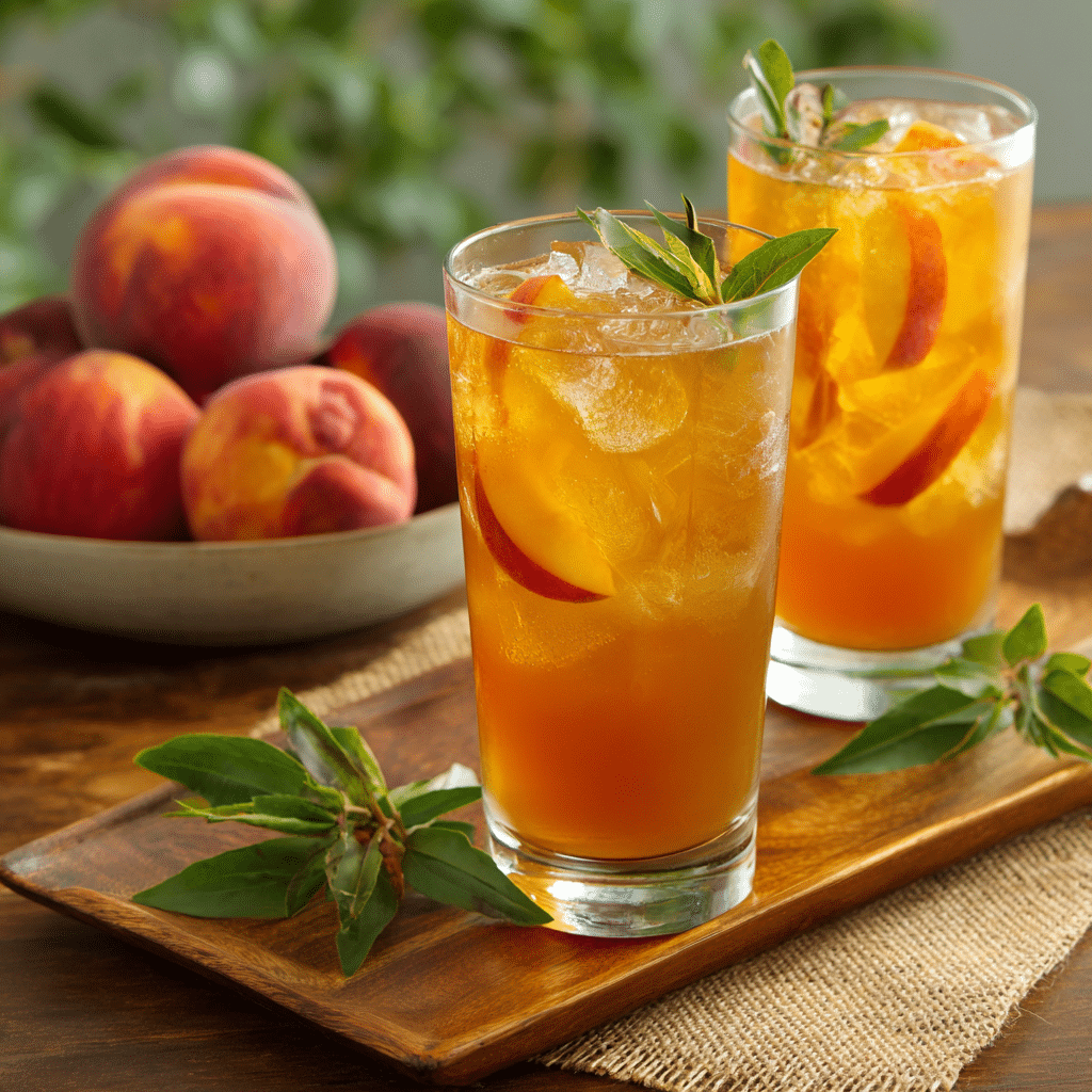 Peach Iced Tea Recipe - Recipe Image