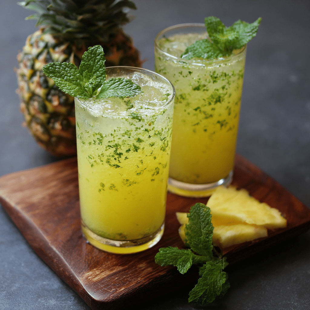 Pineapple Mint Cooler Recipe - Recipe Image