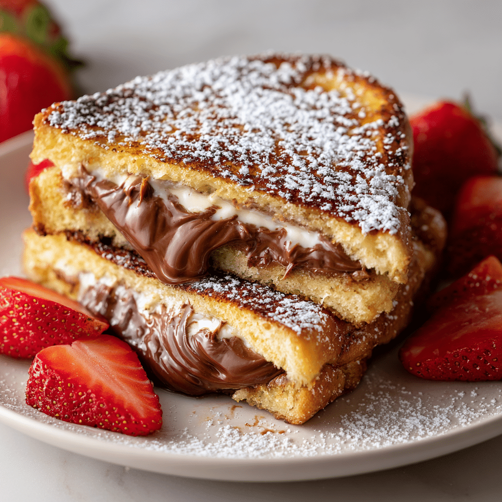 Nutella Stuffed French Toast Recipe - Recipe Image
