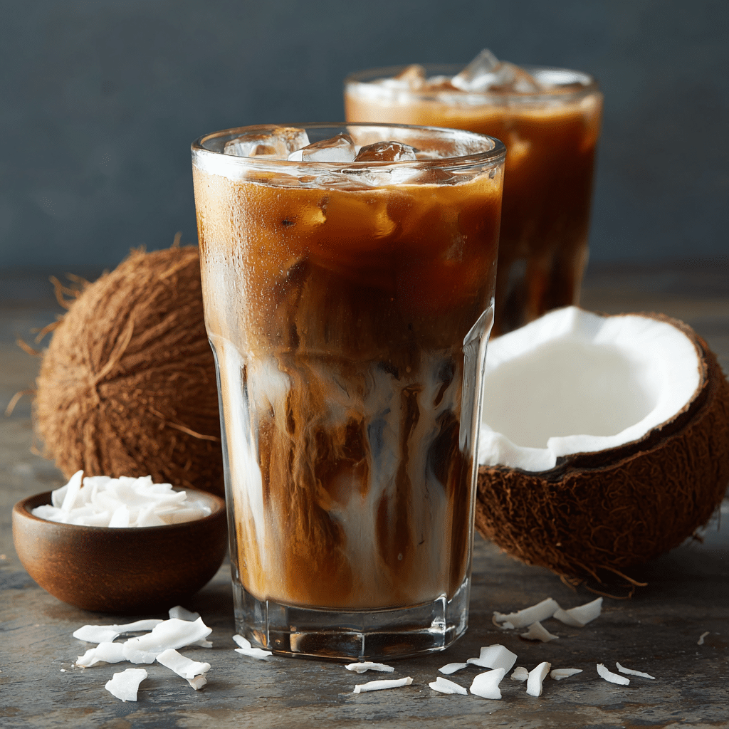 Iced Coconut Coffee Recipe - Recipe Image