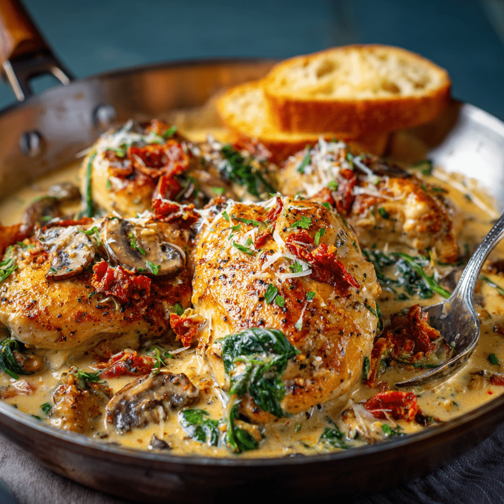 Creamy Tuscan Chicken Recipe - Recipe Image