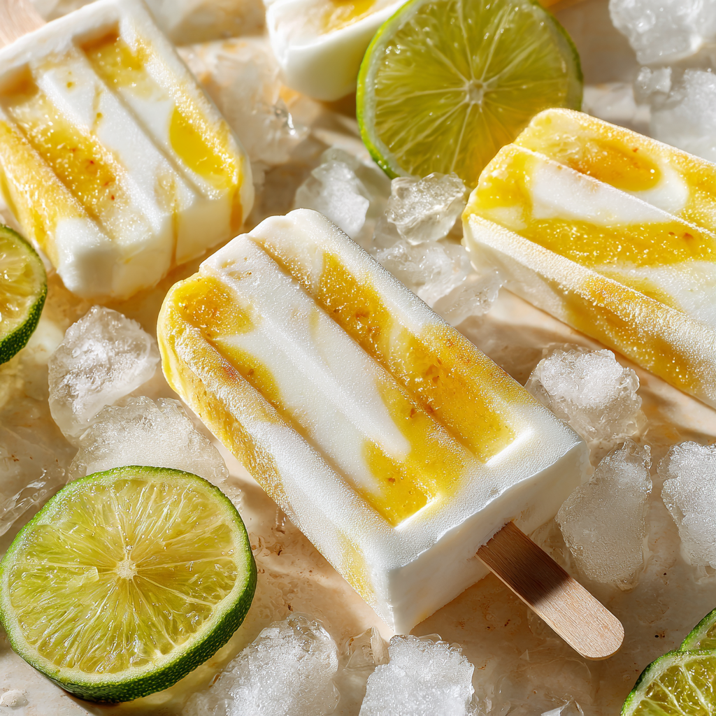 Calamansi Coconut Milk Popsicles Recipe - Recipe Image