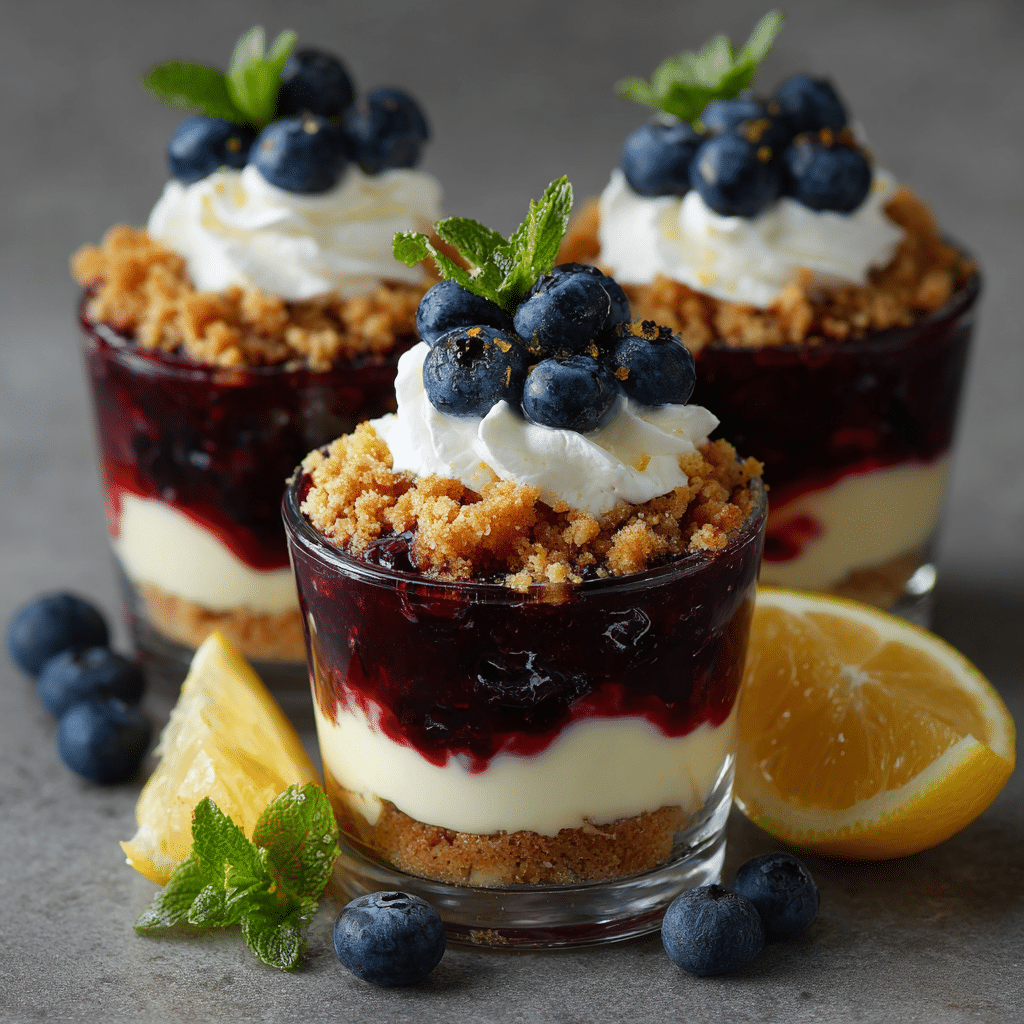 Blueberry Lemon Crumble Cups Recipe - Recipe Image