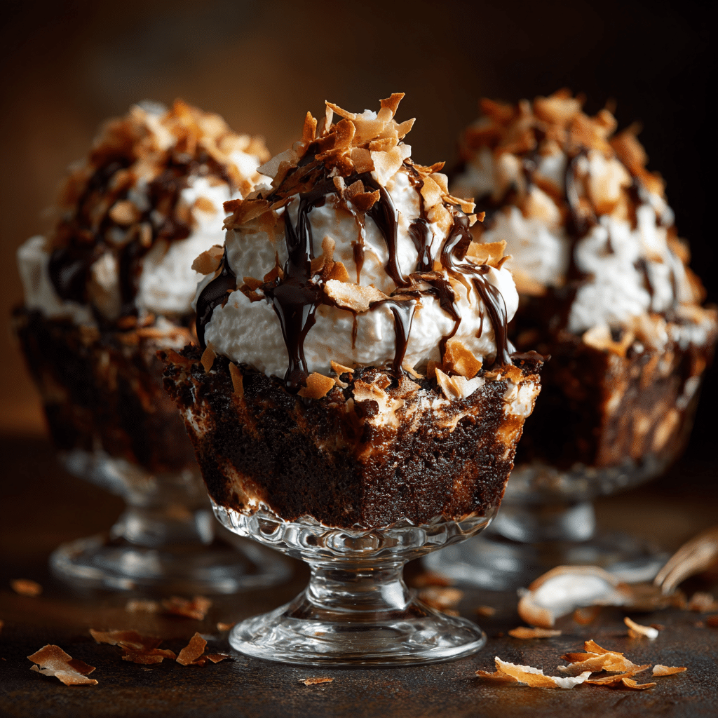 Chocolate Coconut Brownie Cups Recipe - Recipe Image