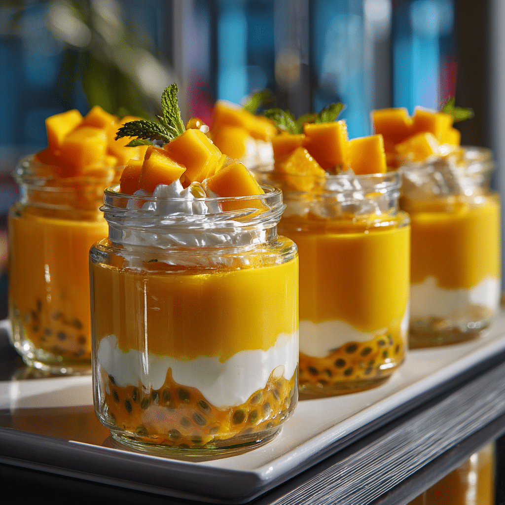 Mango Passion Fruit Dessert Jars Recipe - Recipe Image